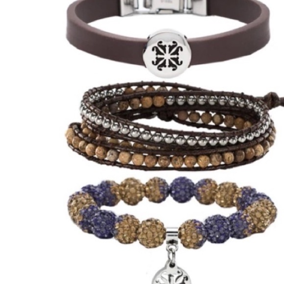 Rustic Cuff Boho Trio Bracelet Set - Picture 8 of 8